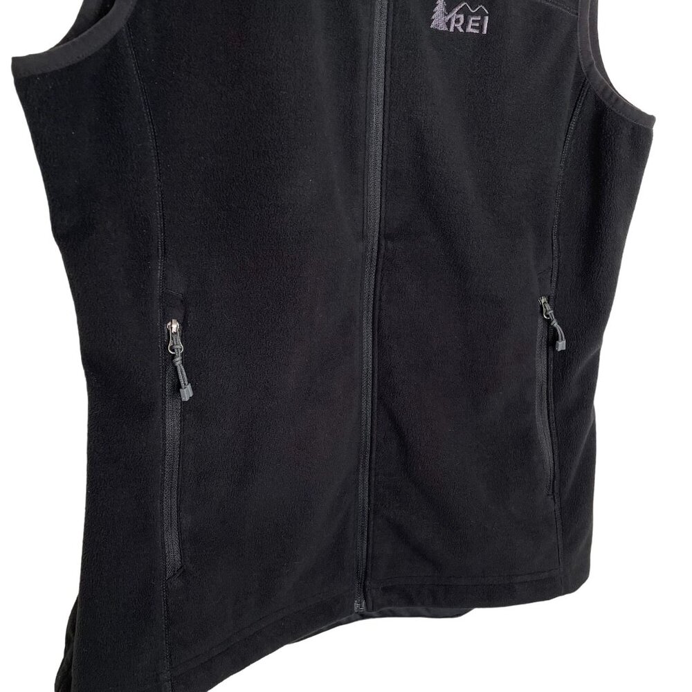 REI Women's Softshell Black Zip Vest, M - Picture 5 of 9